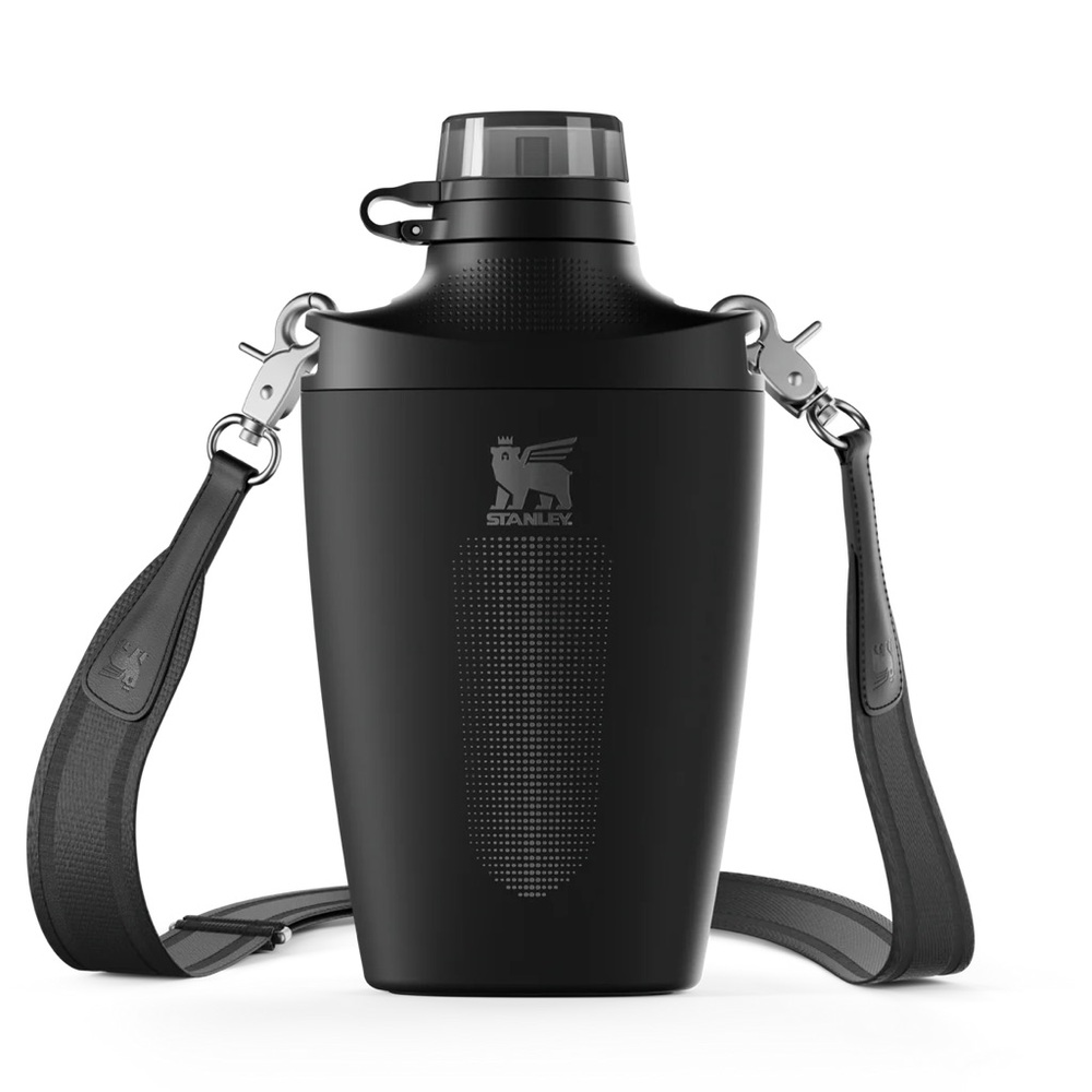 NWT STANLEY CROSS BOTTLE Wearable Canteen 23 OZ Black